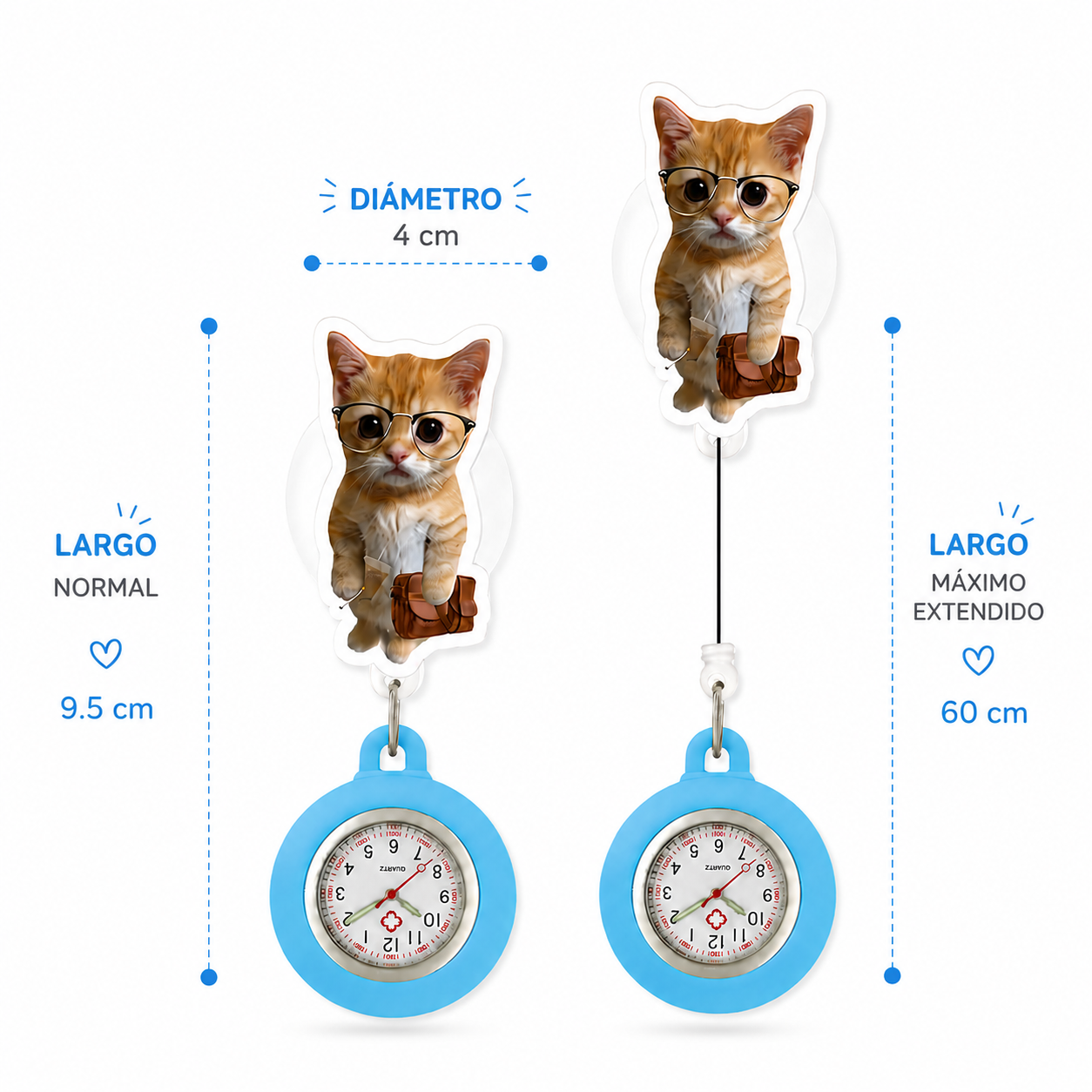 Reloj Retráctil Gatuno 😺