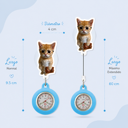 Reloj Retráctil Gatuno 😺